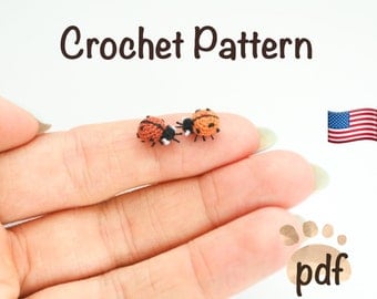 Miniature Ladybug Crochet Pattern by NansyOops