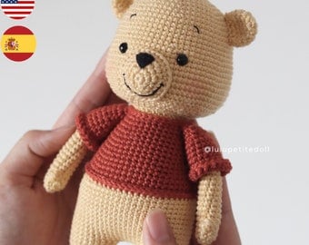 Winnie the Pooh Bilingual Amigurumi Crochet Pattern