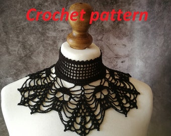 Gothic Victorian Skull Crochet Choker Pattern