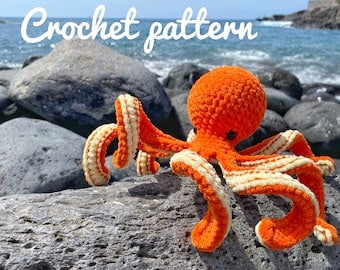 No-Sew Octopus Amigurumi Crochet Pattern in Spanish