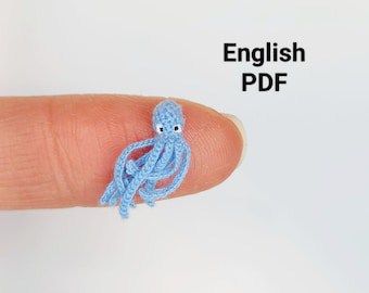 Miniature Crochet Octopus Amigurumi Pattern PDF