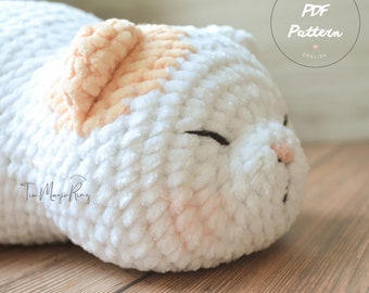 Marshmallow Kittie: English Amigurumi Crochet Cat Pattern