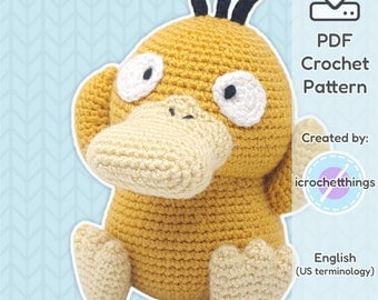 Confused Duck Amigurumi Crochet Plush Pattern
