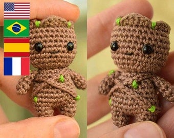 Cute Baby Groot Crochet Pattern Multi-language
