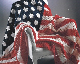 Patriotic 4th of July Crochet Afghan Pattern