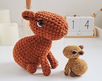 Crochet Baby Capybara Amigurumi PDF Pattern