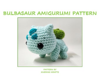 Bulbasaur Amigurumi Crochet Pattern PDF