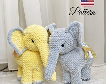 Amigurumi Elephant Toy Crochet Pattern