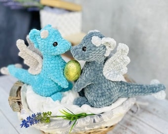 Dragon Dinosaur Crochet Pattern & Amigurumi Tutorial