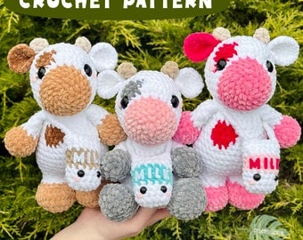 Crochet Patterns for Varied Cow Designs