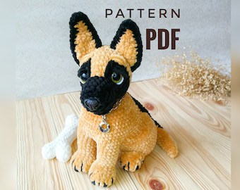 Realistic Amigurumi Shepherd Dog Crochet Pattern