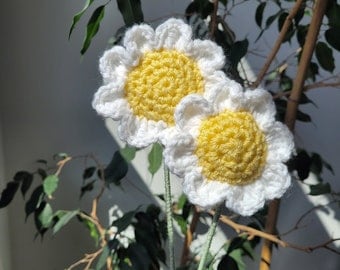 Easy Puffy Daisy Crochet Pattern PDF