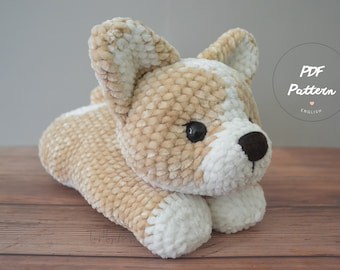 Crochet Corgi Puppy Pattern: Little Biscuit Amigurumi