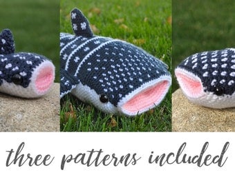 Crochet Pattern Bundle: Whitney, Winter, Whale Sharks