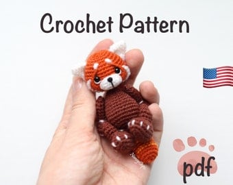 Kawaii Red Panda Amigurumi Crochet Pattern