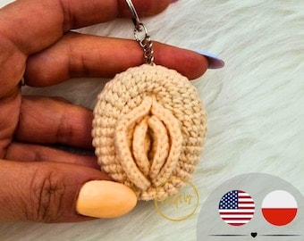 Mini Vagina Keychain Crochet Pattern, Valentine's Gift