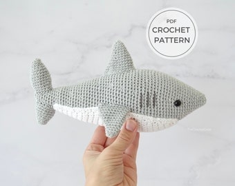 Shark Amigurumi Crochet Pattern: Sea Creature Toy
