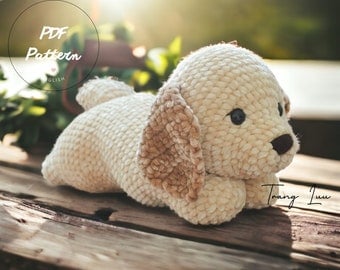 Golden Retriever Puppy Amigurumi Crochet Pattern PDF