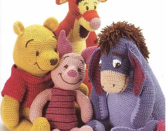 Crochet Pattern for Winnie the Pooh & Friends