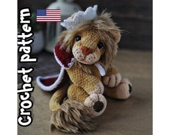 DIY Crochet Amigurumi Lion Stuffed Animal Pattern