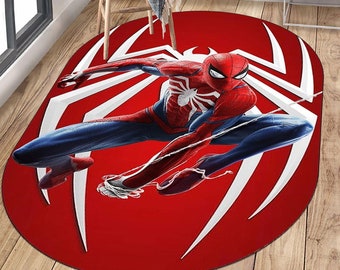 Spiderman Patterned Oval Rug: A Perfect Gift