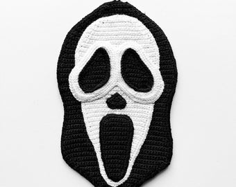Spooky Ghost Face Crochet Pattern