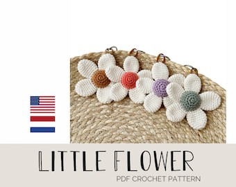 Little Flower Crochet Keychain PDF Pattern