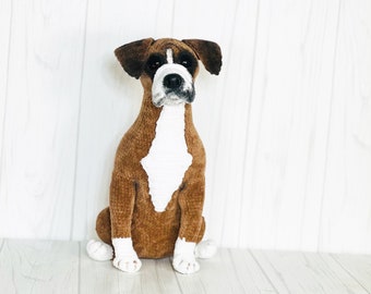 Boxer Dog Amigurumi Crochet Pattern