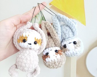 Sloth Keychain Crochet Pattern: Amigurumi Tutorial