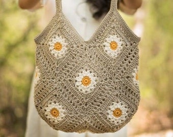 Daisy Crochet Pattern: Breezy Days Bag