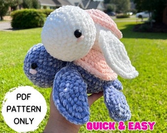 Beginner-Friendly Crochet Turtle Amigurumi Pattern PDF
