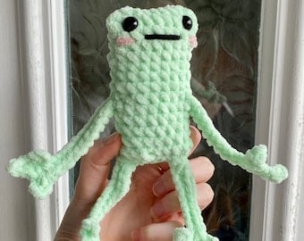 Easy Beginner No Sew Leggy Frog Pattern