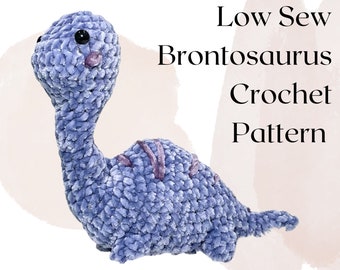 Brontosaurus Dinosaur Amigurumi Crochet Pattern PDF