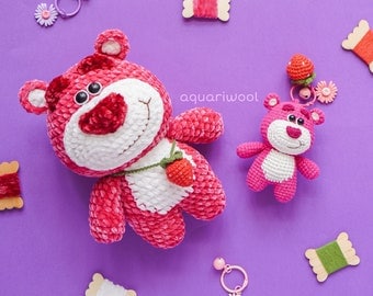 Aquariwool's Strawberry Bear Baby Crochet Pattern