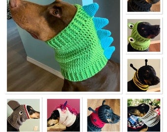 Dog Snood Crochet Pattern Costume Collection
