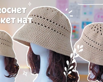 Summer Crochet Bucket Hat Pattern