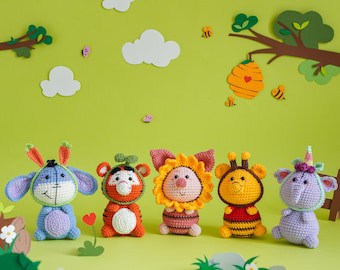 Crocheted Winnie the Pooh & Friends Amigurumi Pattern