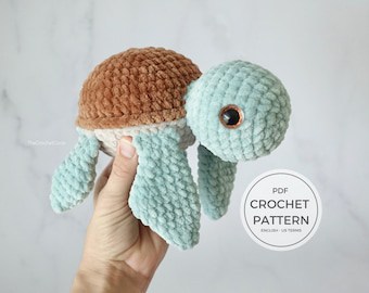 Amigurumi Turtle Crochet Pattern with Bulky Yarn