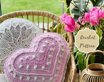 LILKA Crochet Pattern for Heart Pillow