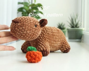 Capybara Crochet Amigurumi Plush Pattern