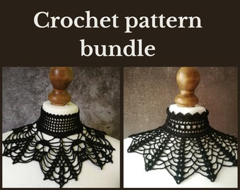 Gothic Victorian Skull Crochet Choker Pattern Bundle