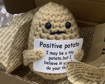 Crochet Positive Potato: Emotional Support Gift