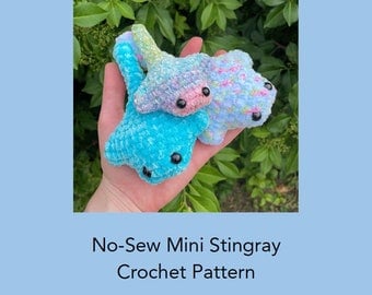 Quick & Easy No-Sew Mini Stingray Crochet Pattern