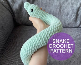 Beginner-Friendly Amigurumi Crochet Snake Pattern PDF