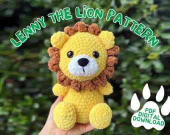 Lenny the Lion: Cute Amigurumi Crochet Pattern