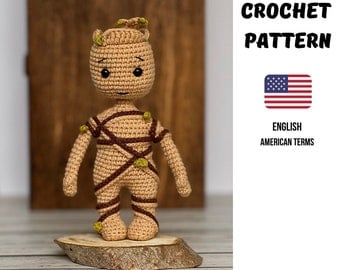 Groot Amigurumi Crochet Pattern Instant PDF