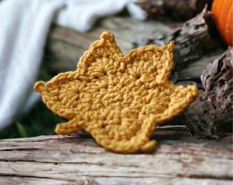 Crochet Maple Leaf Pattern with Video Tutorial