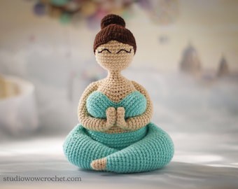 Amigurumi Yogi Girl Plus Size Crochet Pattern