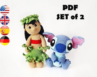 Lilo Doll & Blue Alien Crochet Pattern