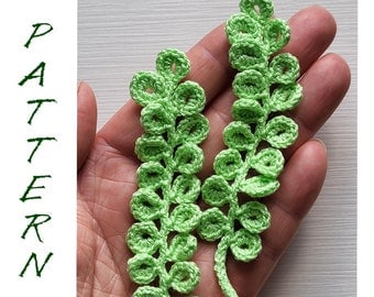 Irish Lace Crochet Flower & Branch Pattern